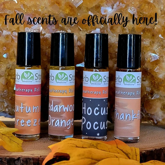 Aromatherapy roll-ons for autumn