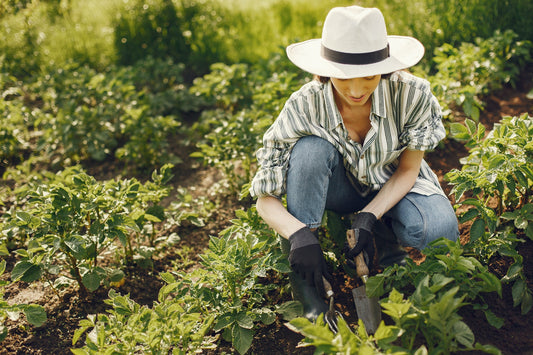 Woman gardening