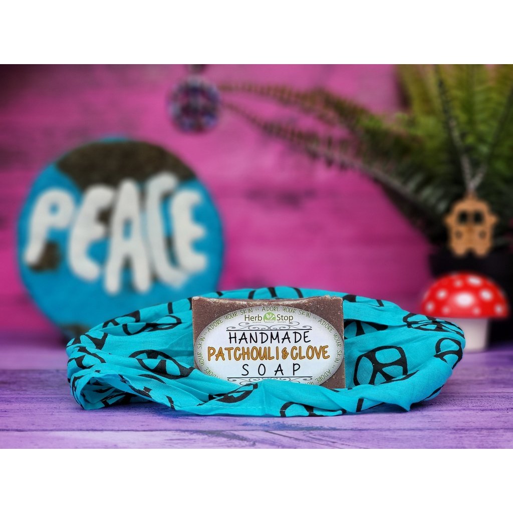 Patchouli & Clove Soap with 1970's memorabilia