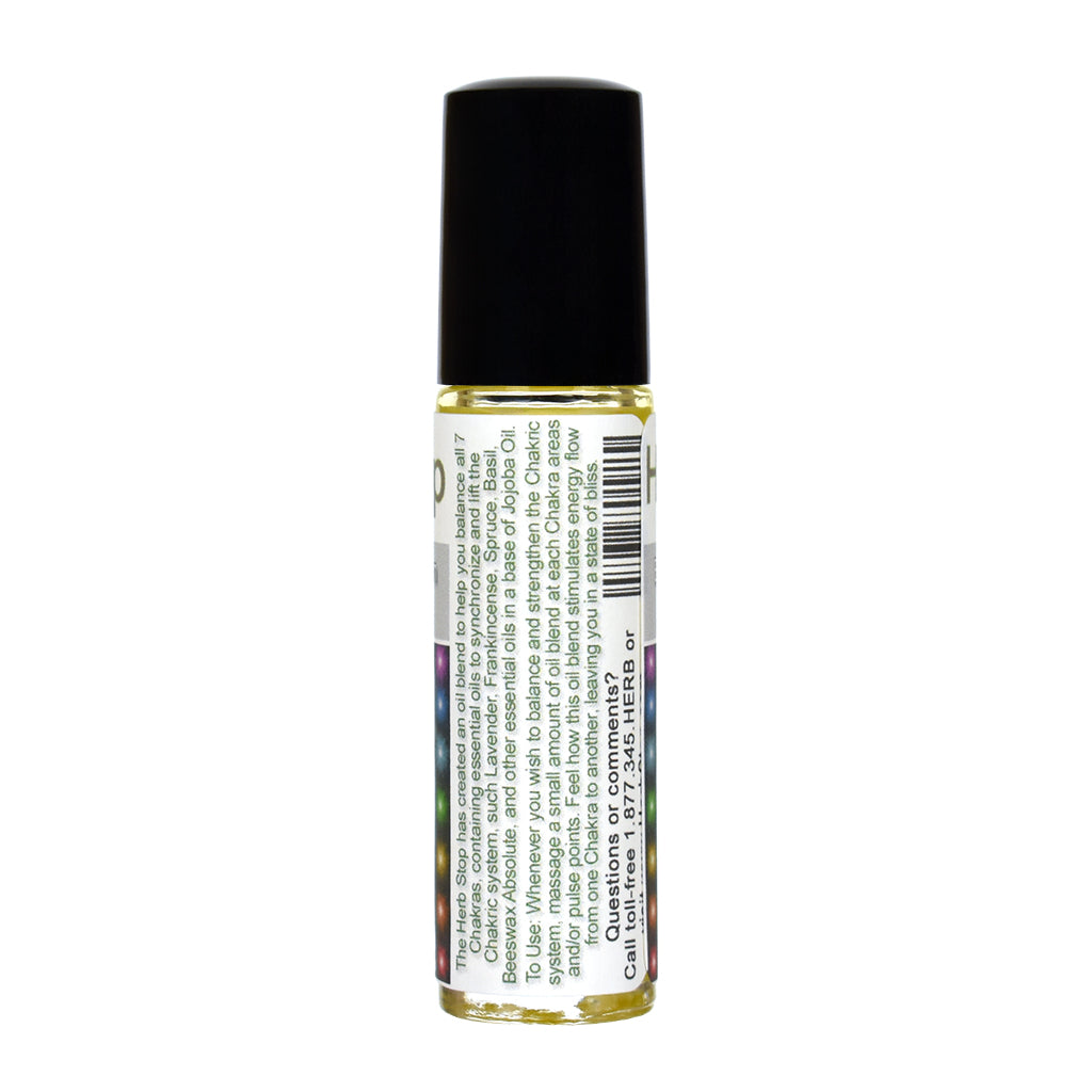 7 Chakras Aromatherapy Essential Oil Roll-On - Back