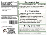 Activated Charcoal Capsules Label - Back