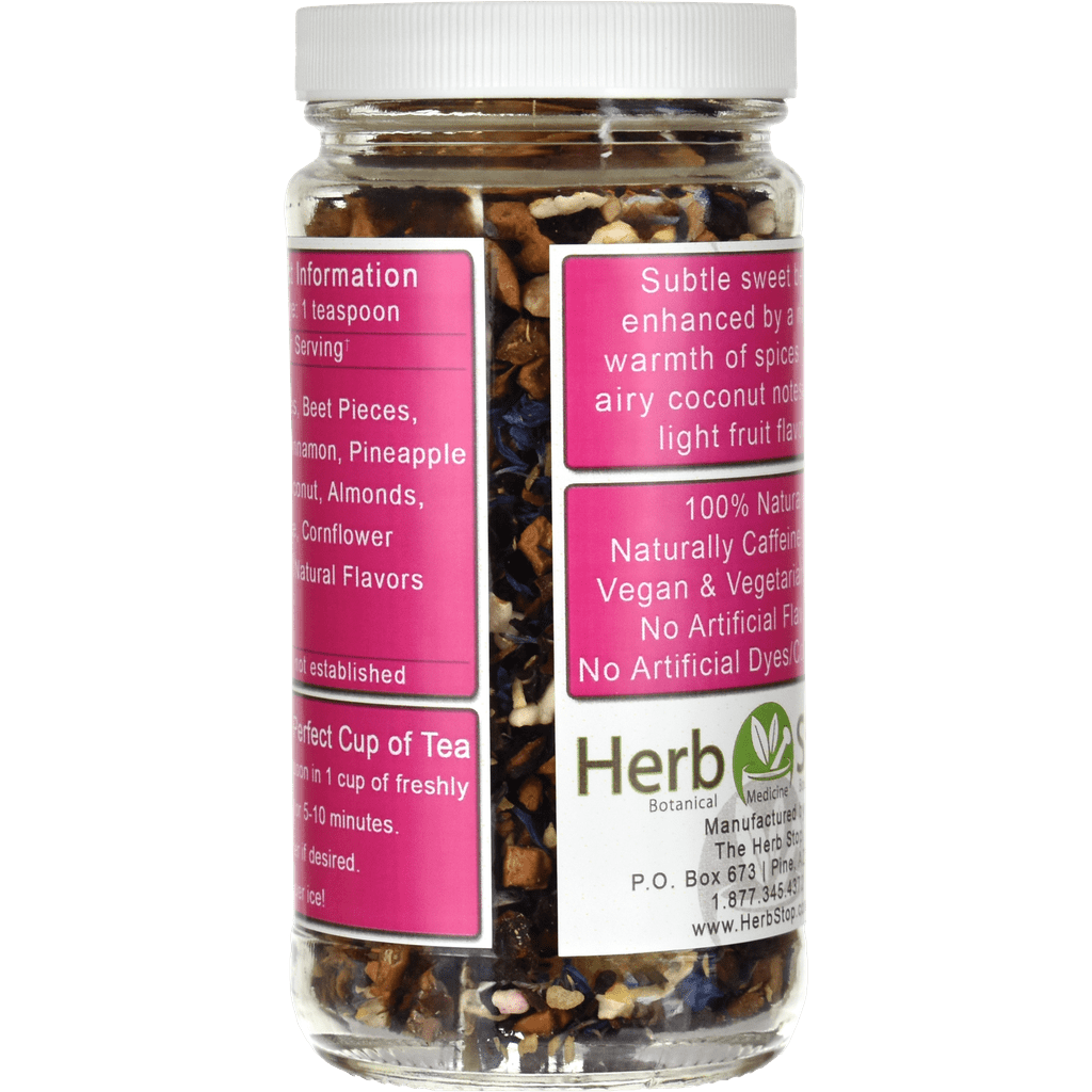 Amaretto Spice Herb & Fruit Tea Jar - Back