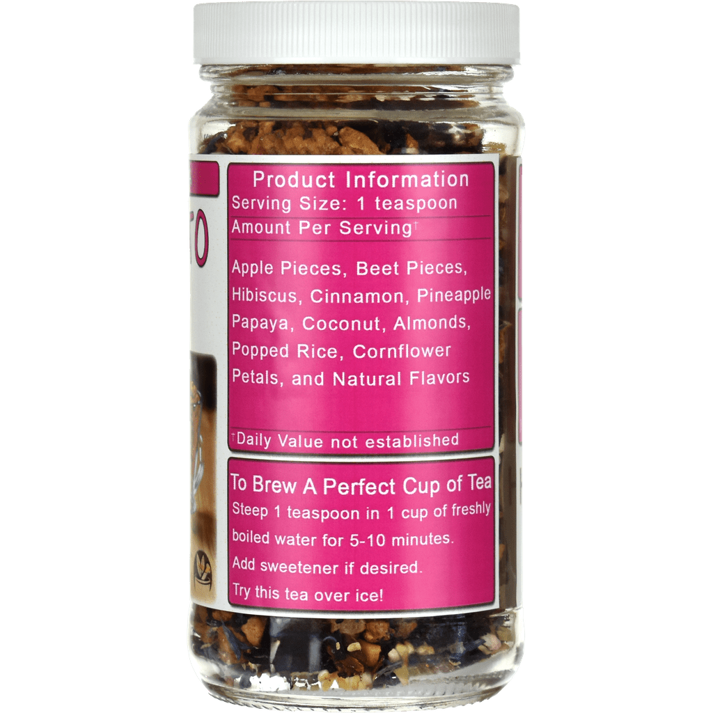 Amaretto Spice Herb & Fruit Tea Jar - Right