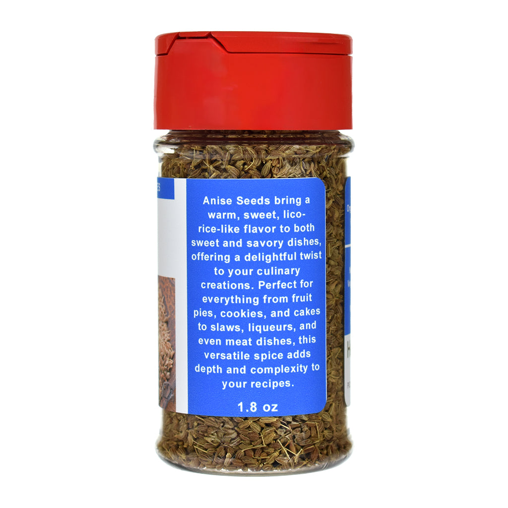Organic Anise Seed Spice Jar - Right Side