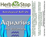 Aquarius Aromatherapy Roll-On Label