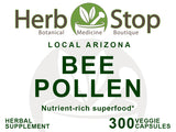 Local Arizona Bee Pollen Capsules Label - Front