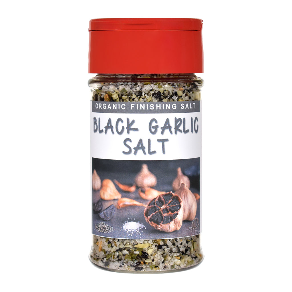 Organic Black Garlic Finishing Salt Jar
