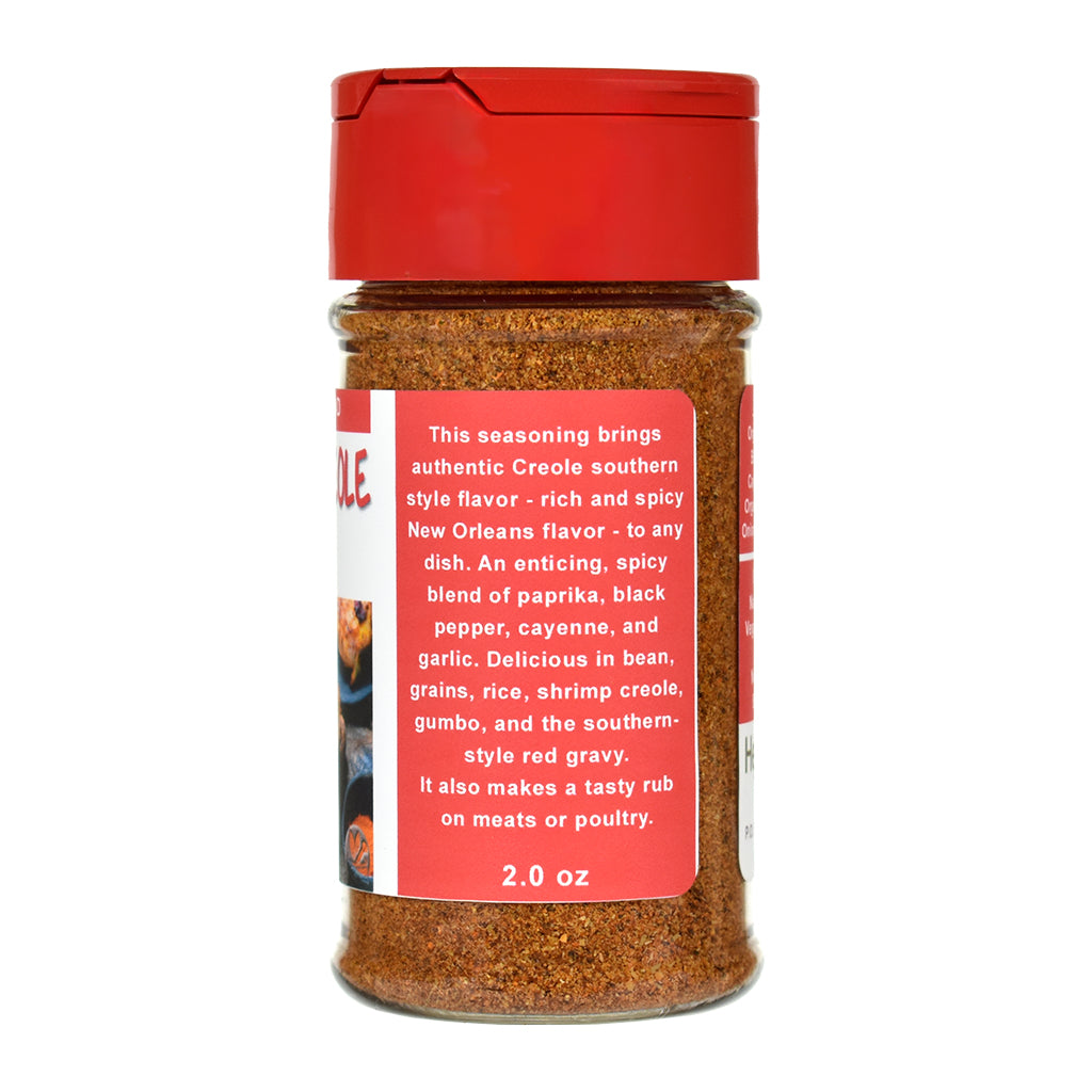 Organic Blackened Creole Seasoning Jar - Right