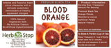Blood Orange Loose Leaf Black Tea Label