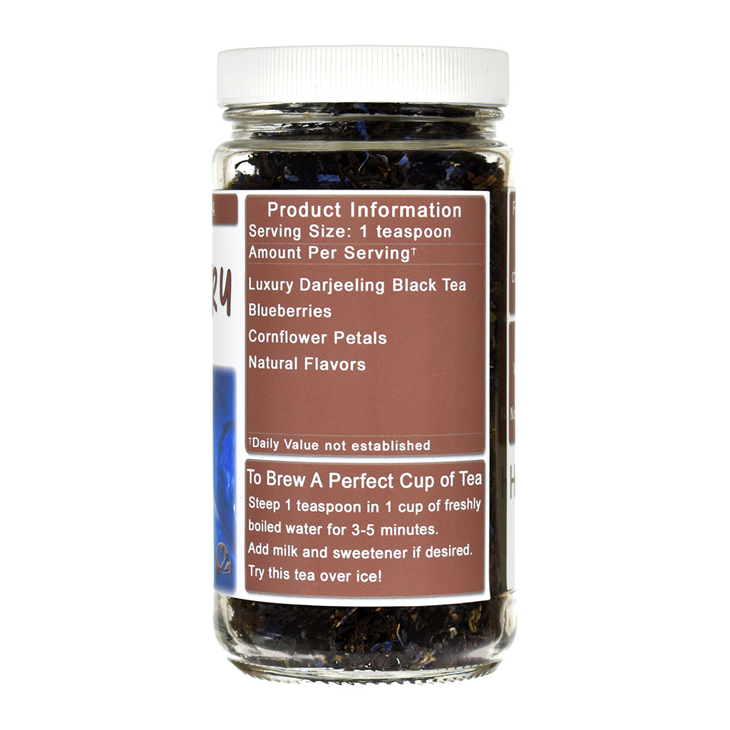 Blueberry Darjeeling Black Tea Jar - Right