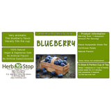 Blueberry Loose Leaf Green Tea Label