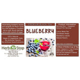 Blueberry Loose Leaf Black Tea Label