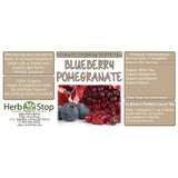 Blueberry Pomegranate Loose Leaf White Tea Label