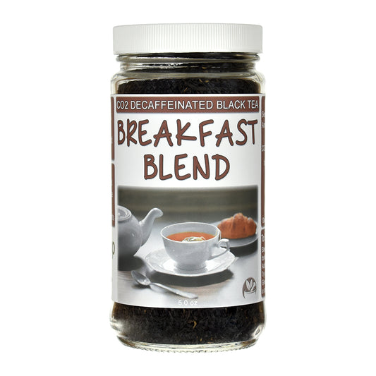 Breakfast Blend Decaffeinated Loose Leaf Black Tea Jar