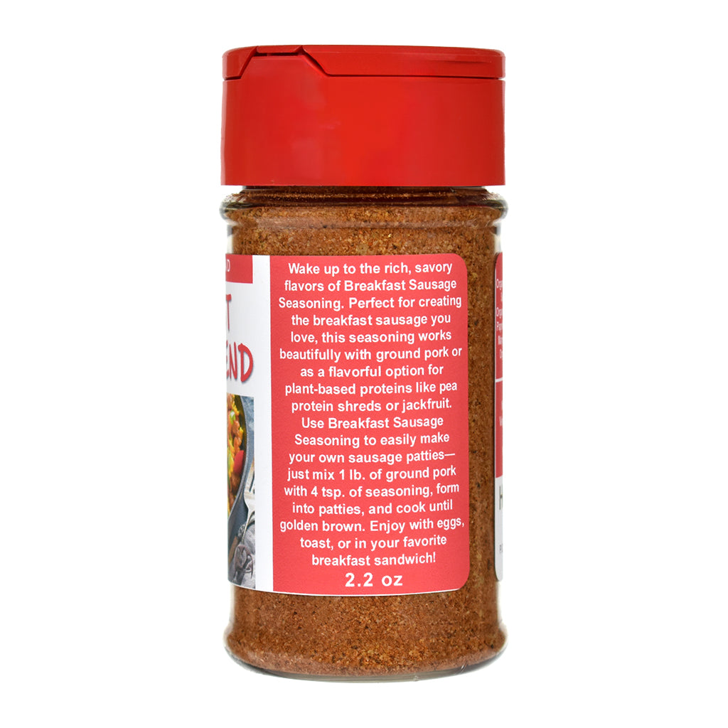 Breakfast Sausage Seasoning Spice Jar - Right Side