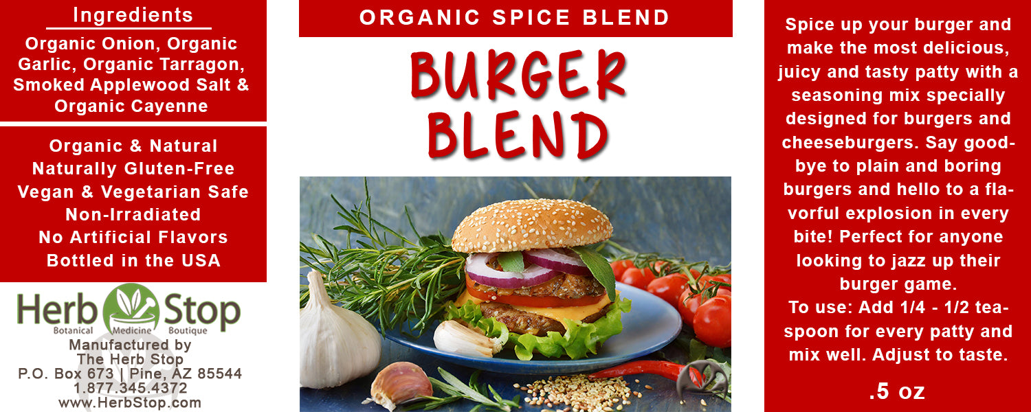 Organic Burger Blend Label