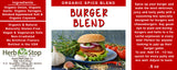 Organic Burger Blend Label