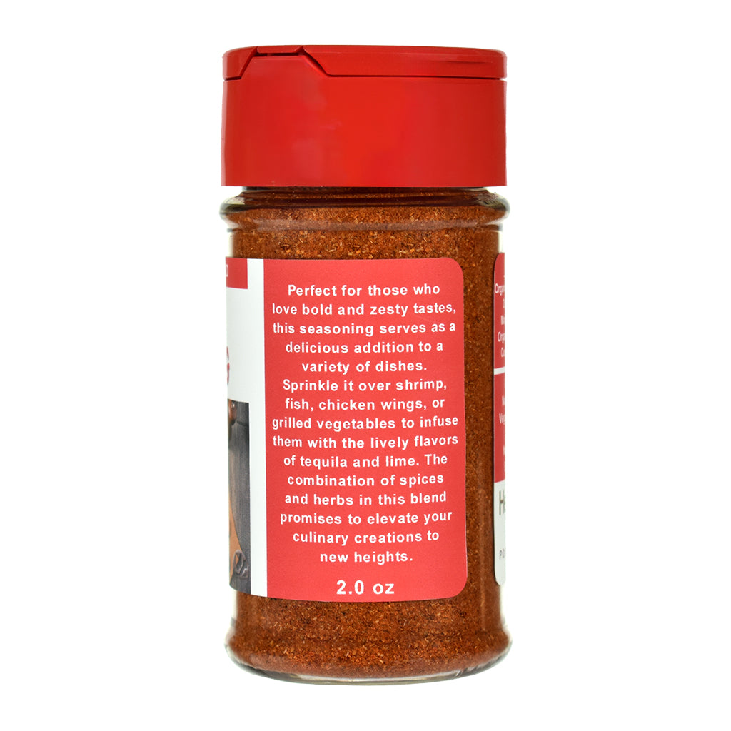 Cajun Seasoning spice jar on a white background