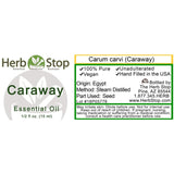 Caraway Essential Oil Label