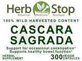 Cascara Sagrada Capsules Label - Front