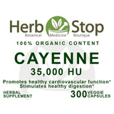 Cayenne 35,000 HU Capsules Label - Front