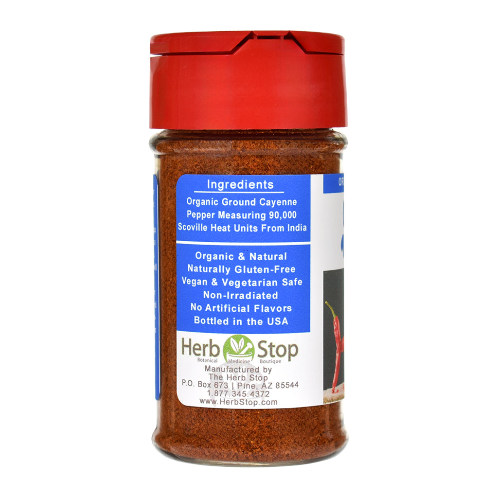 Organic Cayenne 90,000 HU - Left