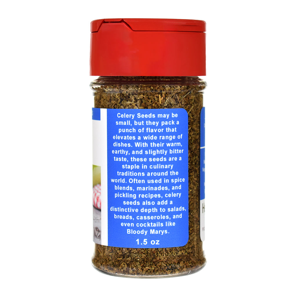 Organic Celery Seed Spice Jar - Right Side