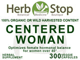 Centered Woman Capsules Label - Front