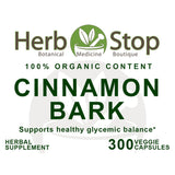 Cinnamon Bark Capsules Label - Front