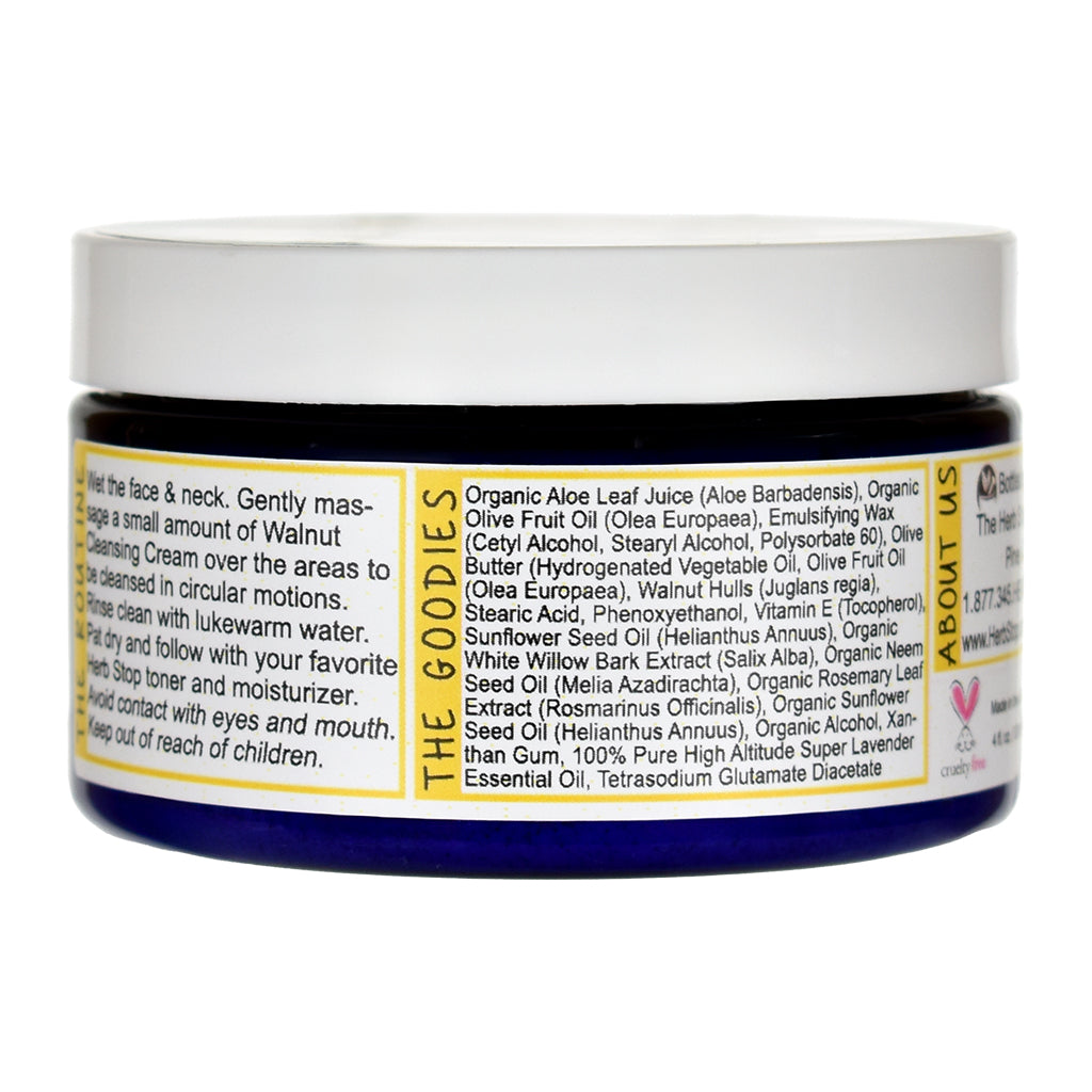 Cleansing Walnut Cream Jar - Back
