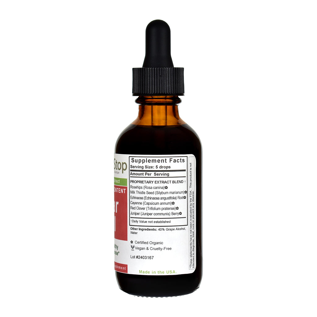 Clear Cell Liquid Extract 2 oz Bottle - Right