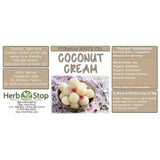 Coconut Cream Loose Leaf White Tea Label
