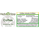 Coffee Essential Oil Label