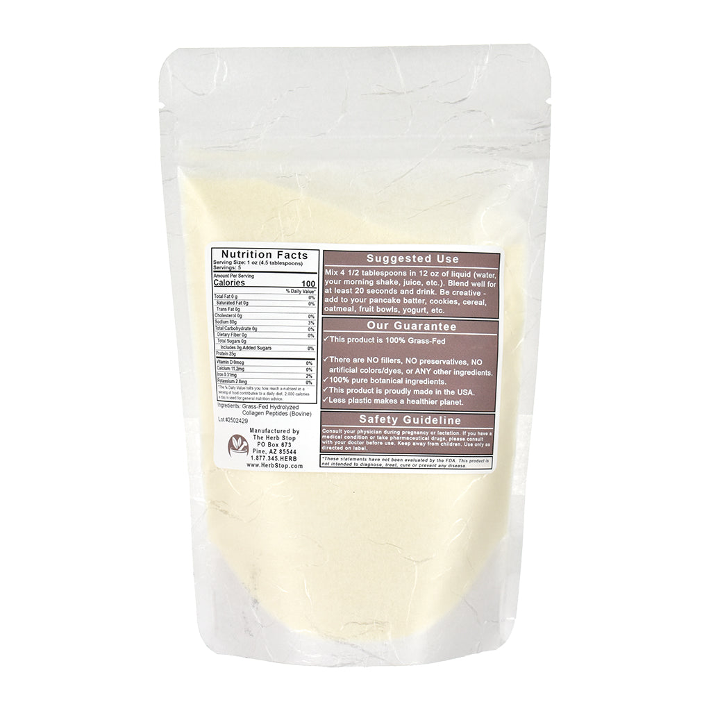 Grass Fed Collagen Peptides - Back