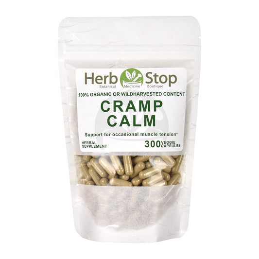 Organic Cramp Calm Capsules Bulk Bag
