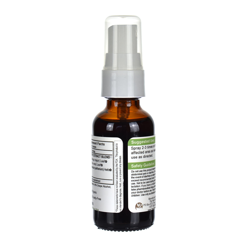 Critical Relief Spray Bottle - Back