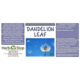 Dandelion Loose Leaf Herbal Tea Label