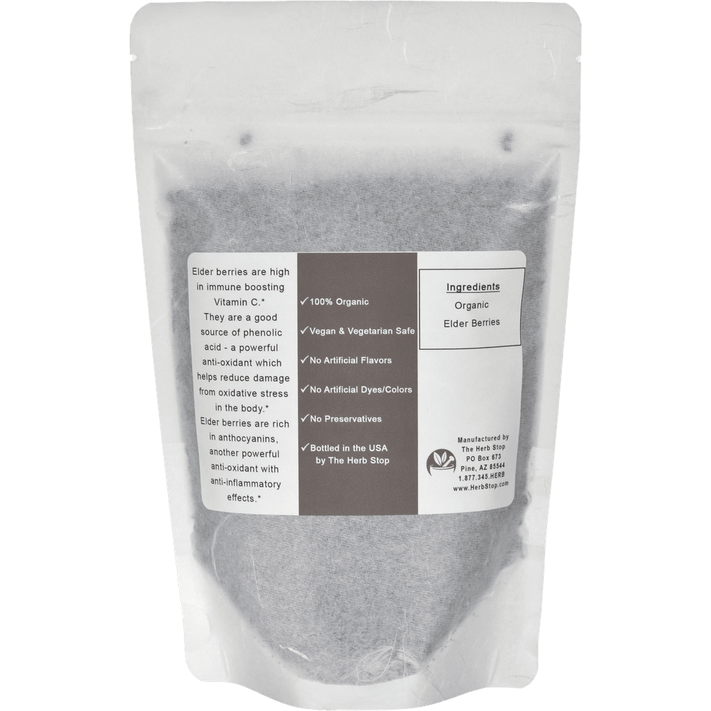 Elder Berries Bulk Bag Back