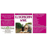 Elder Berry Wine Loose Leaf Herb & Fruit Tea Label