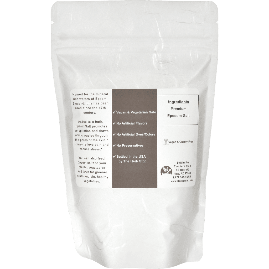 Epsom Salt Bag Back