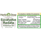 Eucalyptus Radiata Essential Oil Label
