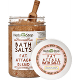 Fat Attack Bath Salts - Open with wooden scoop
