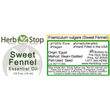 Sweet Fennel Essential Oil Label