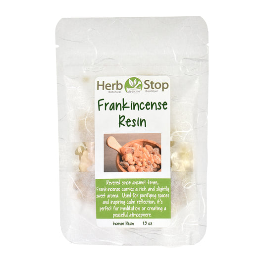 Frankincense Resin pieces in a white bag