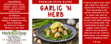 Garlic 'n Herb Seasoning Label