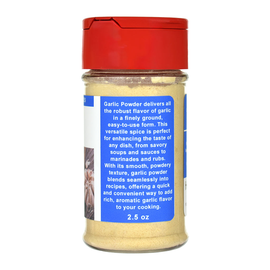 Organic Garlic Powder Spice Jar - Right Side