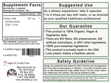 Organic Ginkgo Leaf Capsules Label - Back