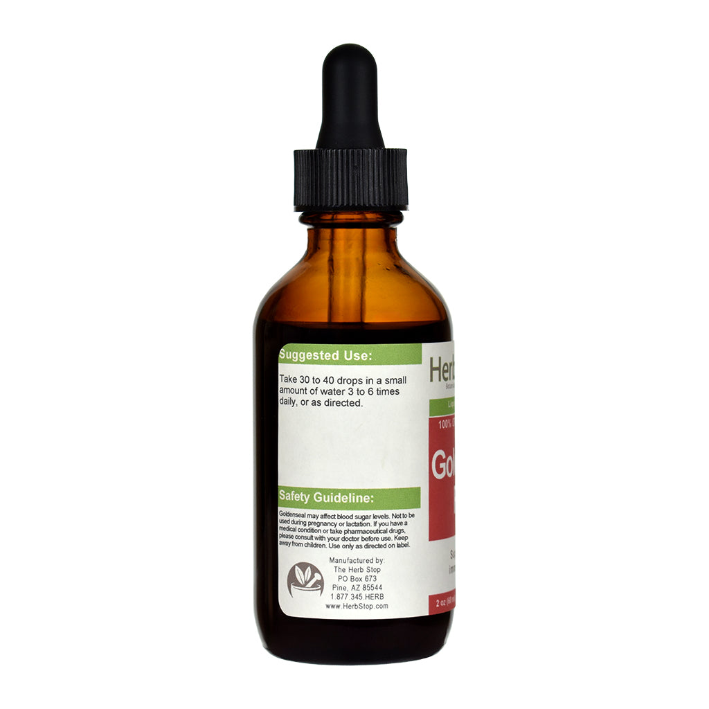 Organic Goldenseal Liquid Extract - Left