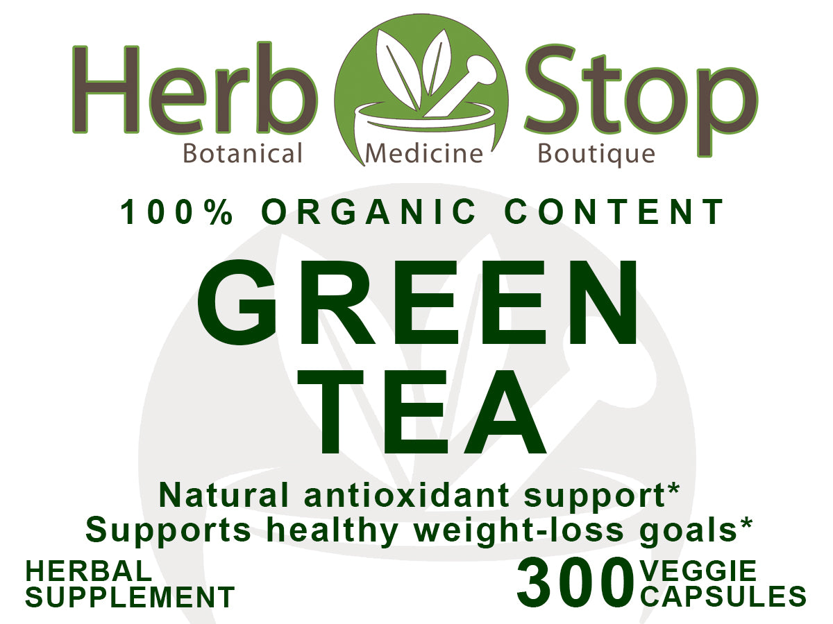 Green Tea Capsules Label - Front