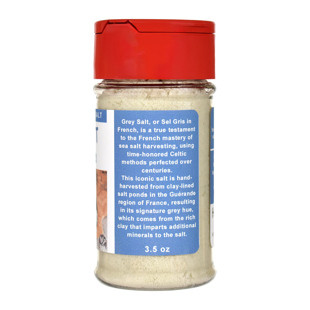 Grey Salt Fine Spice Jar - Right Side
